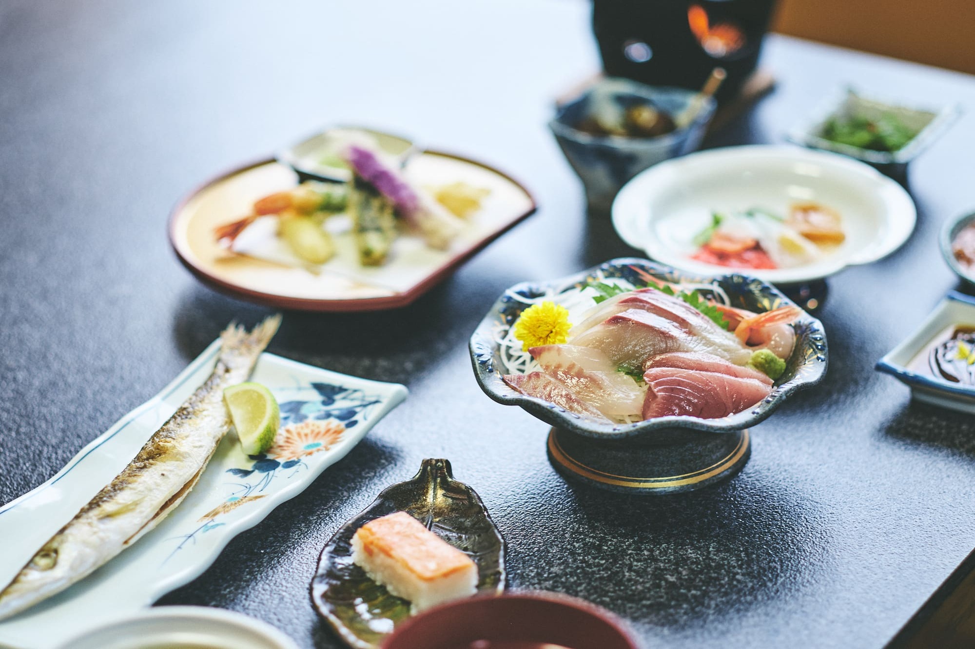 あおまさの夕食は氷見の海の幸たっぷり